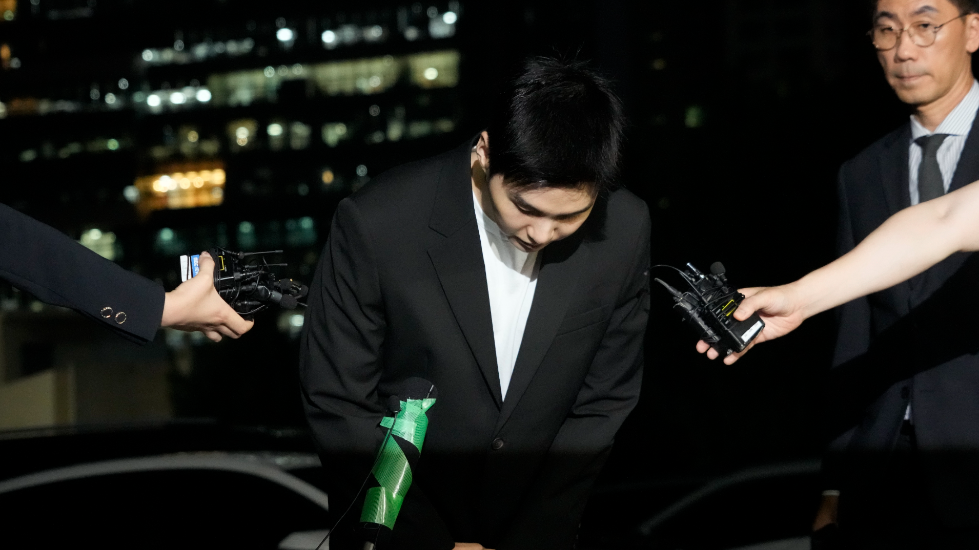 BTS member Suga appears before police for e-scooter drunk driving