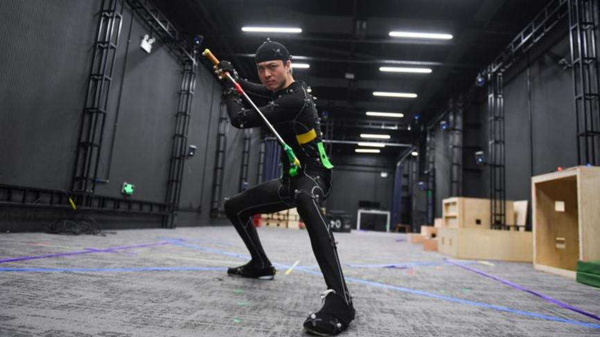 Behind-the-scenes glimpse of Kong Fu master animating Wukong