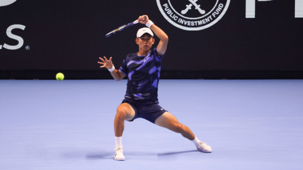 Shang Juncheng falls to Basavareddy at Next Gen ATP Finals