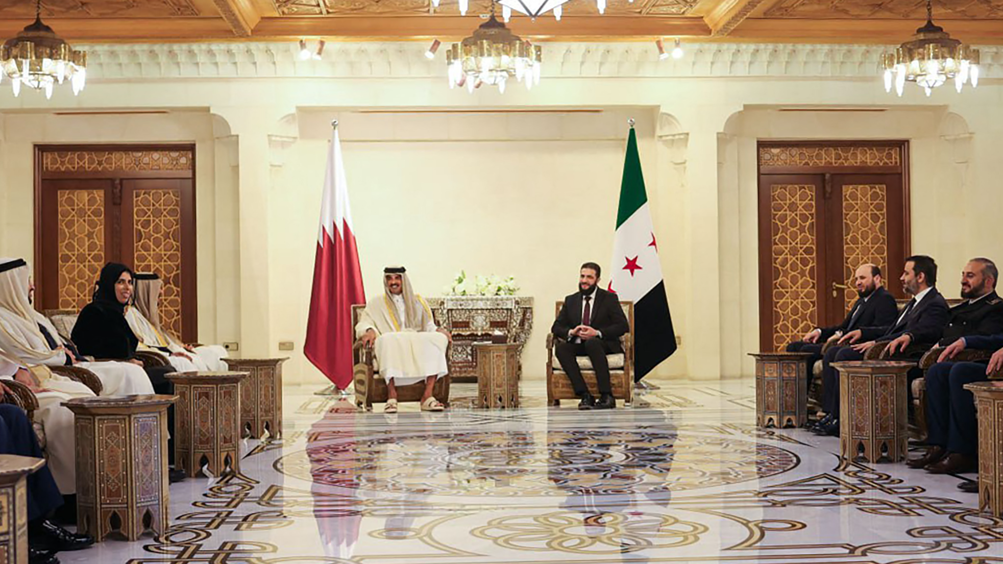 Qatari Unity Qatari emir reaffirms support for Syria's unity, sovereignty
