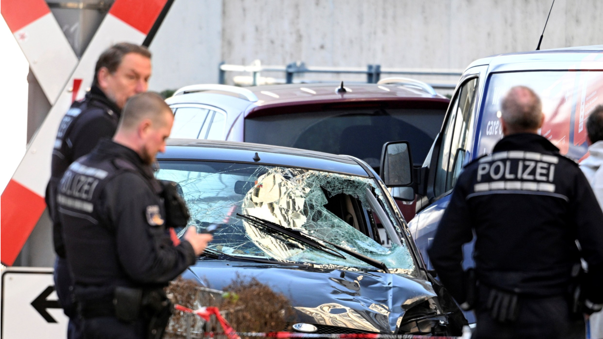 Car drives into crowd in German city of Mannheim, killing two