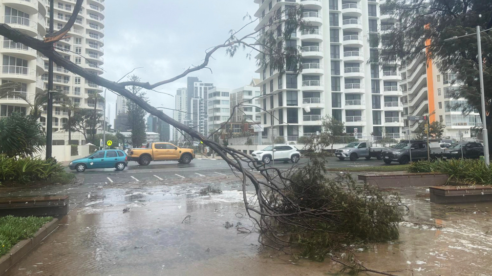 Thousands of Australians without power as storm Alfred lashes Queensland
