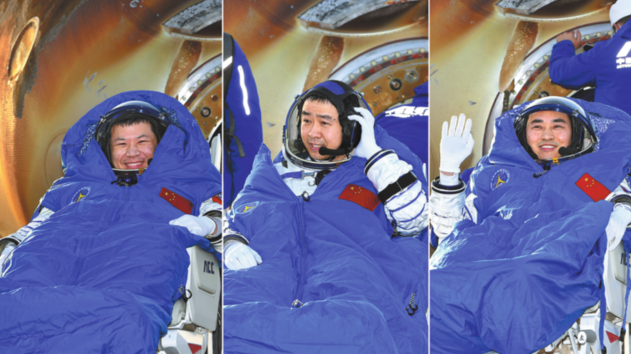 Shenzhou XX astronauts arrive in Beijing